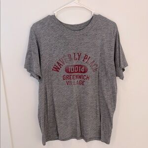 Vintage Jcrew Gray T-Shirt with Red Graphic
